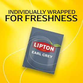 Lipton Rainforest Alliance certification logo on packaging.