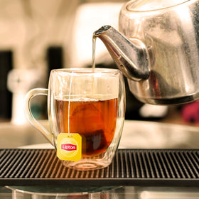 Lipton Rainforest Alliance-certified tea bags support sustainable sourcing.