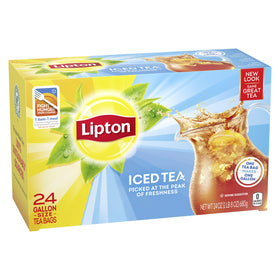Lipton real tea leaves blend delivers authentic iced tea flavor.