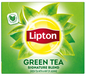 Lipton Signature Green Tea with Jasmine cup ready for a calming morning ritual.