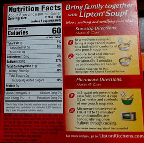 Lipton Soup Secrets enriched noodles emphasize quality and heartiness for easy bowls.