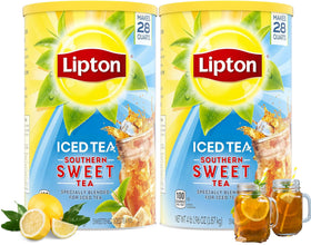 Tall glass of Lipton iced tea showing smooth, sweet finish.