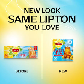 Lipton Southern Sweet tea bags family-size pack ideal for gatherings.