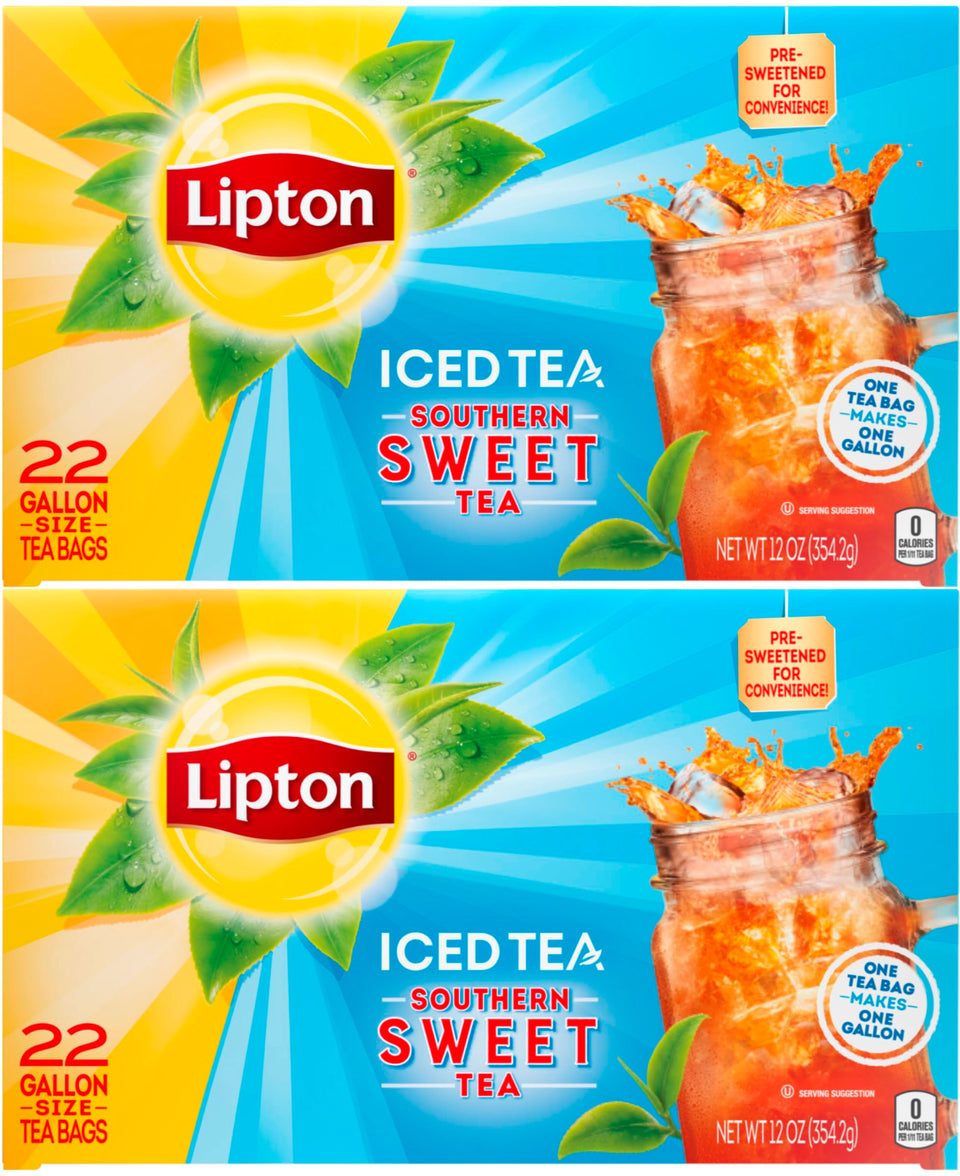 Lipton Southern Sweet Tea gallon-tea-bags ready to brew a large batch