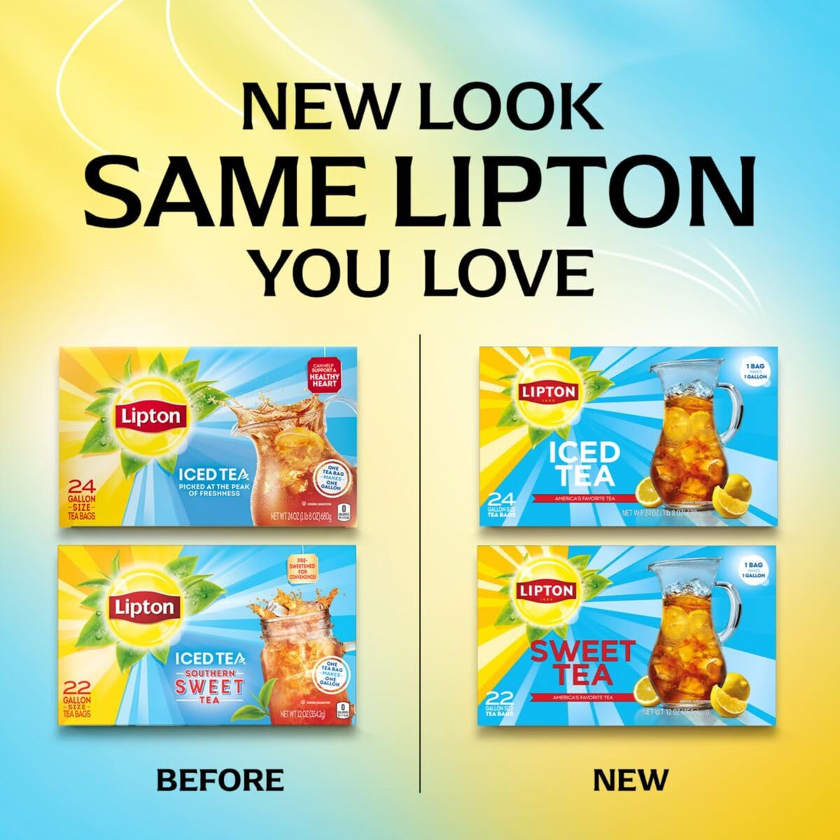 Chilled Lipton Southern Sweet Tea poured into a glass for gatherings.