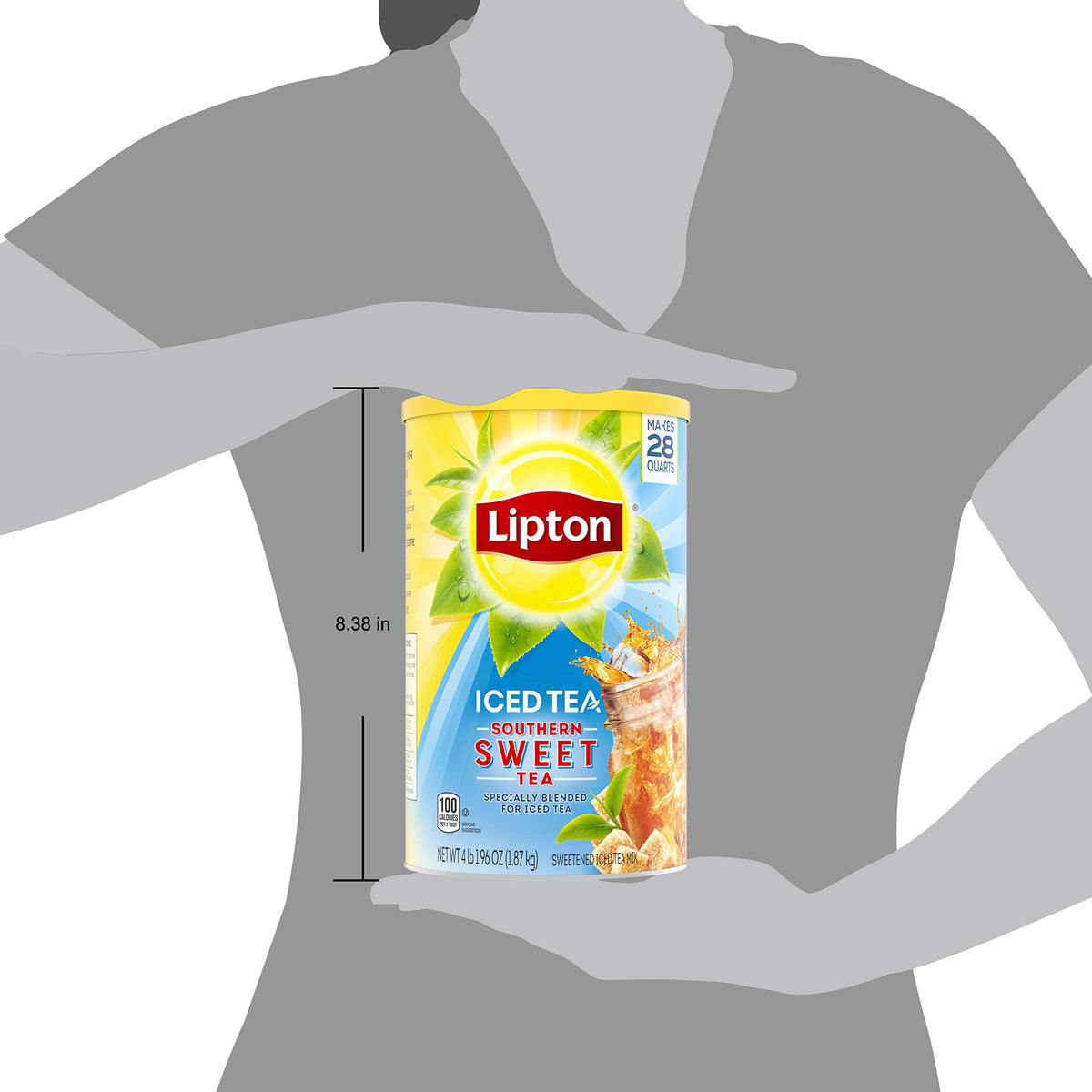 Lipton Southern Sweet Tea Mix close-up of ingredients and powder texture for easy prep.