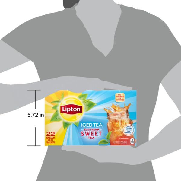 Lipton Southern Sweet Tea packaging highlights the convenient two-box set