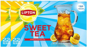 Lipton Southern Sweet Tea packaging with 44 bags for easy gallon brews.