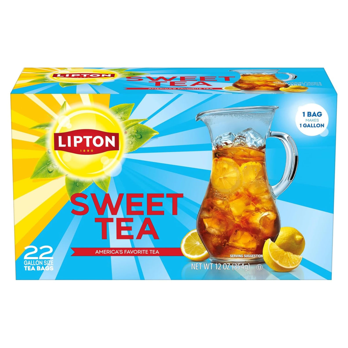Stovetop brew with Lipton tea bags for quick preparation.