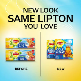 Lipton two-box packaging highlights 44 bags for large pitcher brews.
