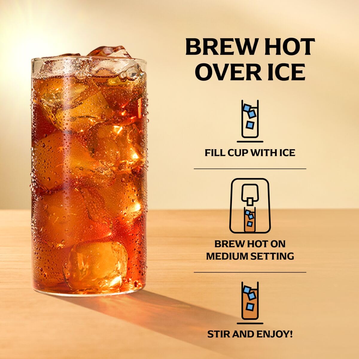 Pouring Lipton tea into a cup for a refreshing beverage.