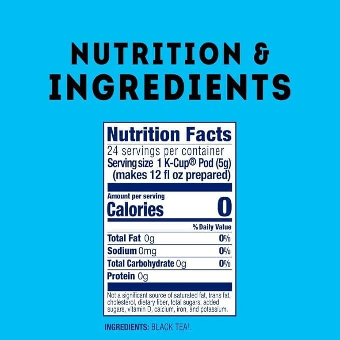 Rainforest Alliance certification label on Lipton tea packaging.