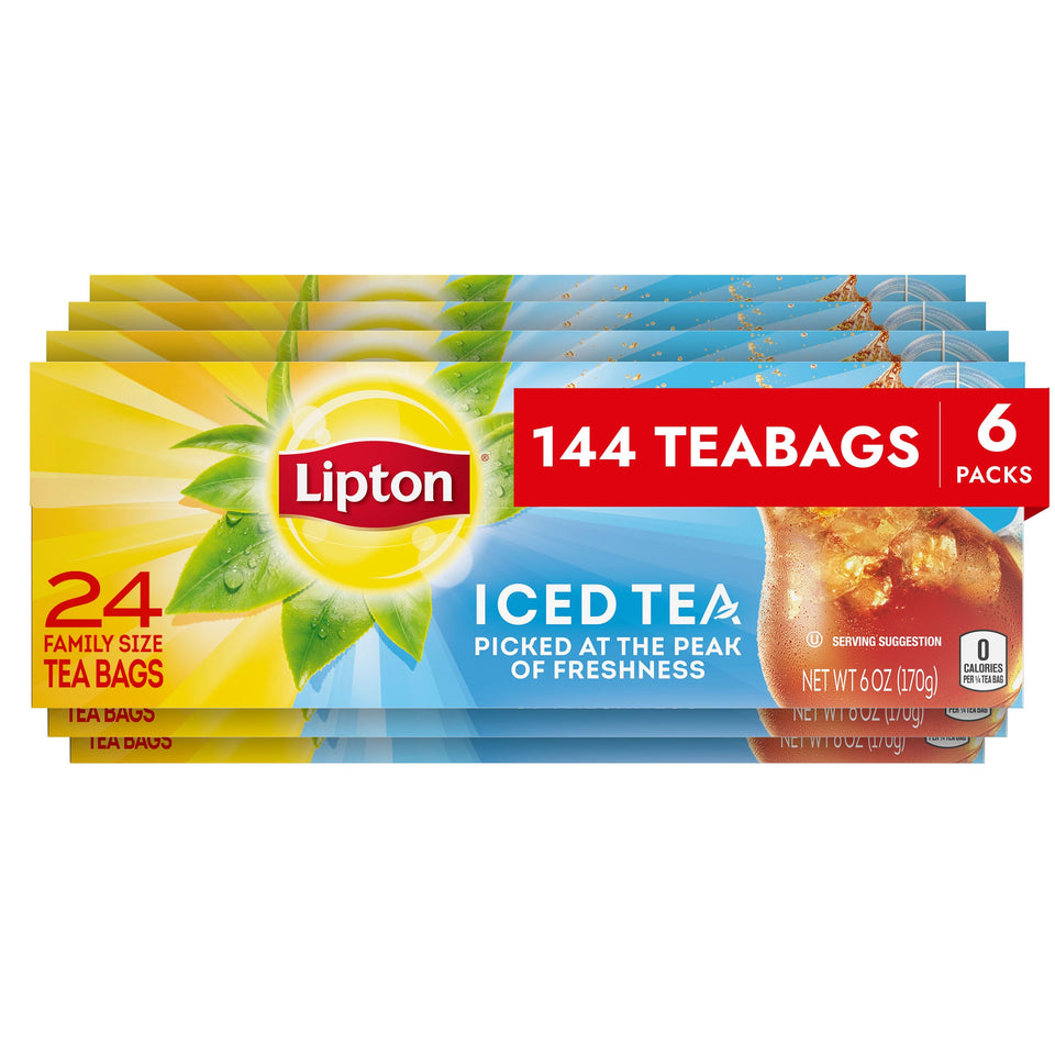 Lipton unsweetened iced tea bags pack-of-24 ready for everyday refreshment