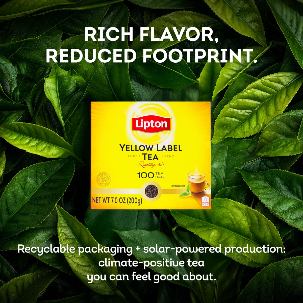 Cup and sugar ready with Lipton Yellow Label for daily refreshment.