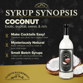 Piña Colada in progress with Liquid Alchemist Coconut Syrup