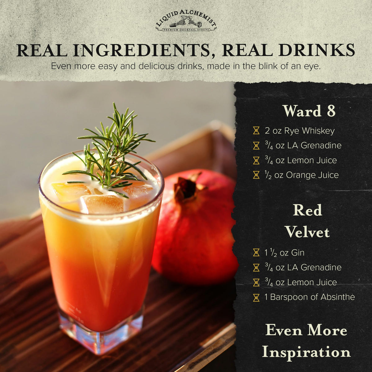 Liquid Alchemist Grenadine splash over lemonade shows versatile non-alcoholic drink options