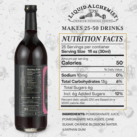 Liquid Alchemist Grenadine Syrup pour ideal for vibrant layered cocktails.