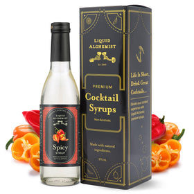 Liquid Alchemist Habanero Infused Syrup bottle front highlighting bold flavor for cocktails.