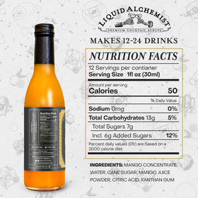 Liquid Alchemist Mango Purée texture close-up highlights real fruit flavor.