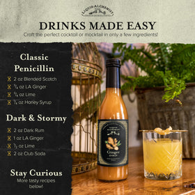 Liquid Alchemist Ginger Syrup added to tea or lemonade adds warmth.