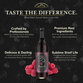 Liquid Alchemist Raspberry Syrup cosmo assembly with orange twist
