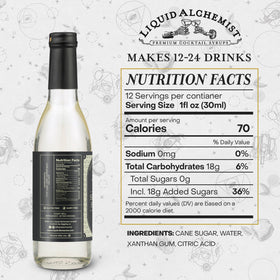 Liquid Alchemist simple syrup old-fashioned mix pairs with whiskey for a balanced drink