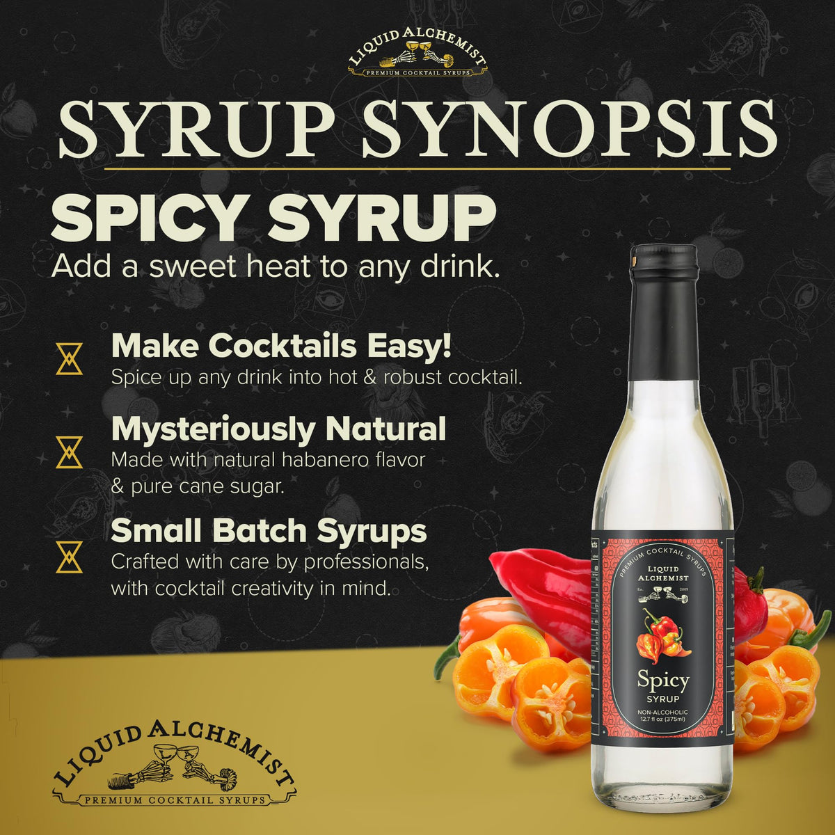 Liquid Alchemist spicy syrup margarita setup ready to elevate citrus cocktails.