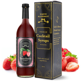 Liquid Alchemist Strawberry Syrup bottle for premium cocktails