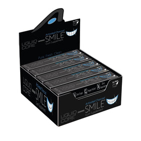 Liquid Core SMILE activated charcoal gum pack for on-the-go freshness.