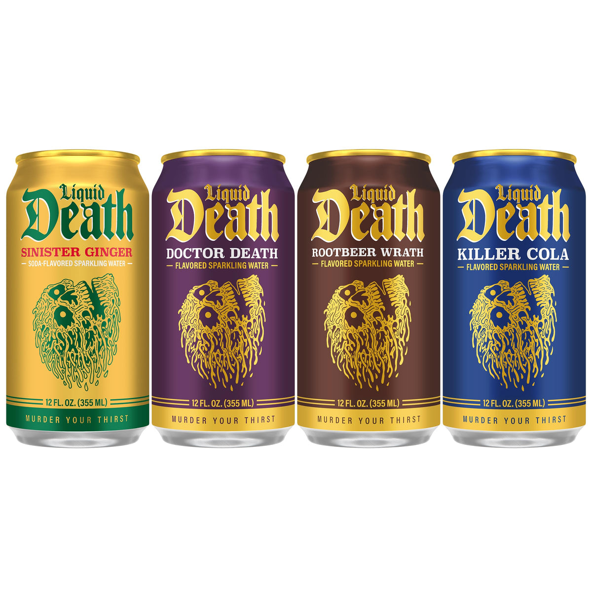 Liquid Death Doctor Death can delivers caffeine-free, bold cola-flavor