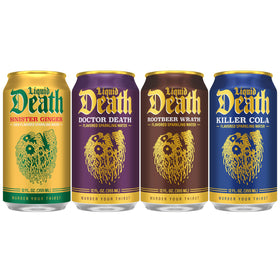 Liquid Death Doctor Death can delivers caffeine-free, bold cola-flavor