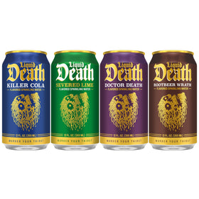 Liquid Death Doctor Death can offers bold flavor without caffeine or artificial sweeteners.