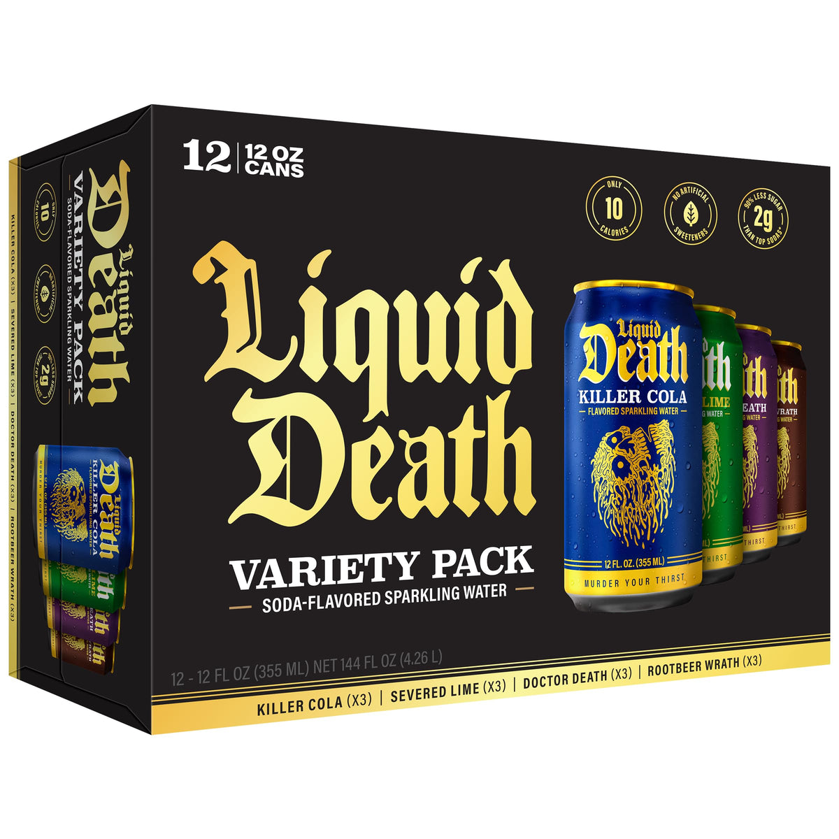 Liquid Death Lime can delivers refreshing citrus flavor with lower sugar per serving.