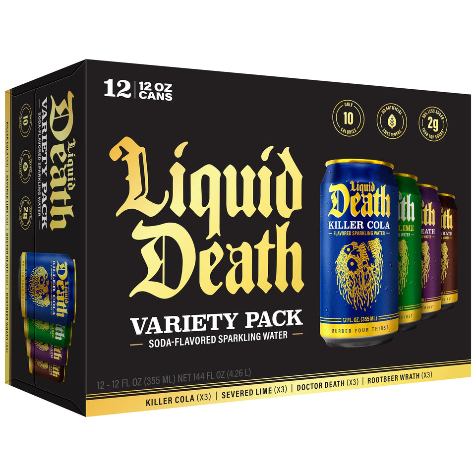 Liquid Death Lime can delivers refreshing citrus flavor with lower sugar per serving.
