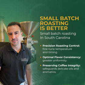 Liquid Gold Coffee 100% Arabica beans deliver a clean, nuanced aroma.