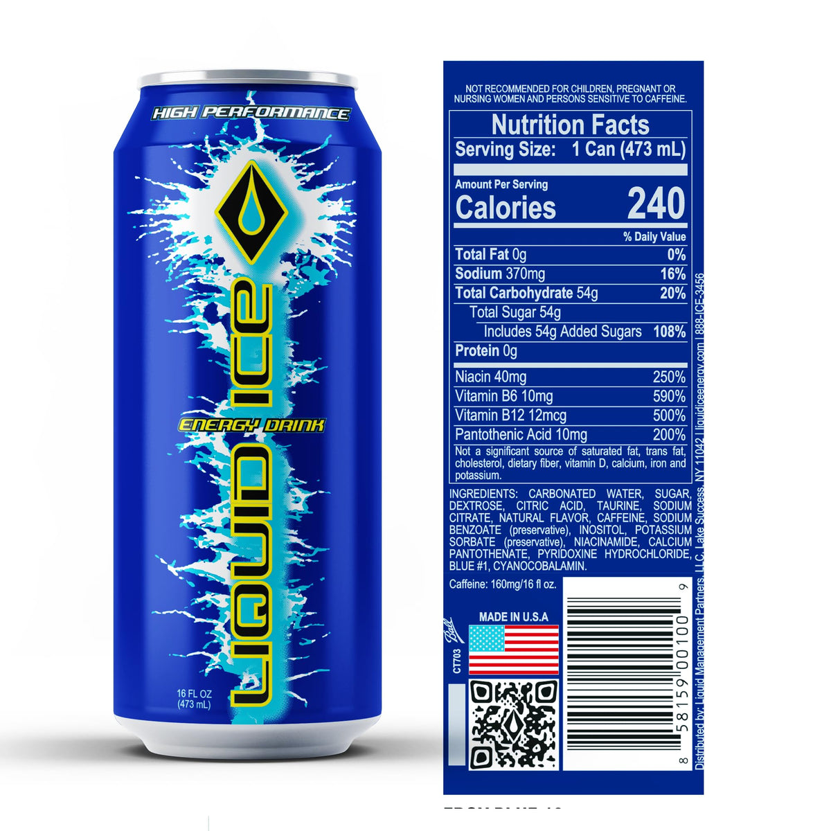 Liquid Ice Arctic Berry can delivers quick refreshment and steady alertness.