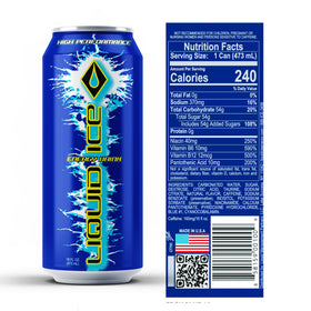 Liquid Ice Arctic Berry can delivers quick refreshment and steady alertness.