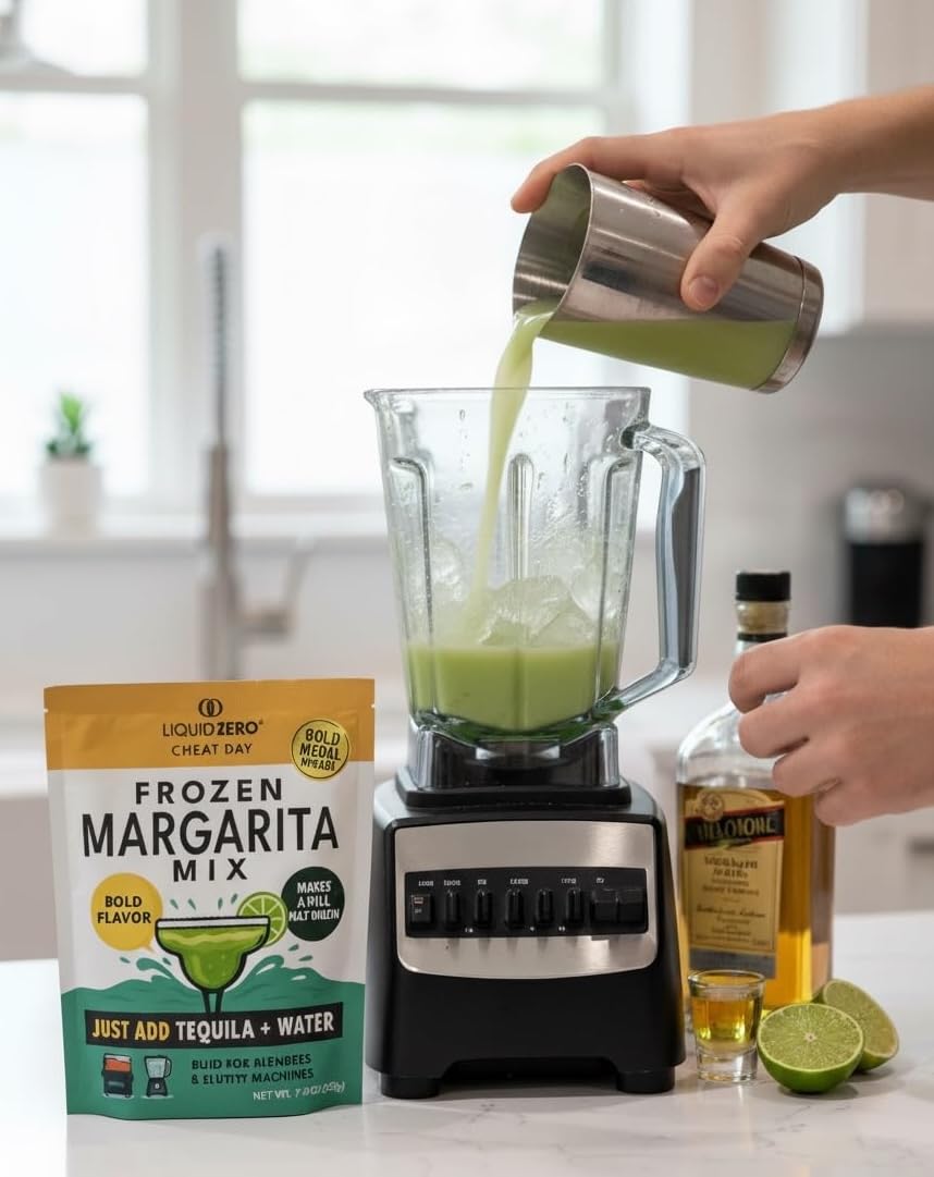 Liquid Zero Cheat Day eight margaritas servings in one pack for a crowd.