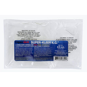 Liquor Quik Super-Kleer KC Finings clarify beer post-use.