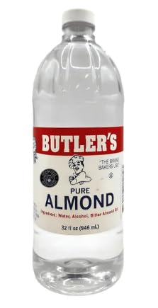 Litchfield Farms Butler's Best Almond Extract bottle, ideal for baking and flavoring desserts.