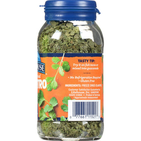 Litehouse 3-pack display on kitchen counter for convenient pantry staples.