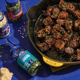 Litehouse Freeze Dried Chives on baked potato for fresh-like taste.