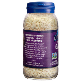 Litehouse Freeze Dried Garlic on mashed potatoes enhances bold flavor.