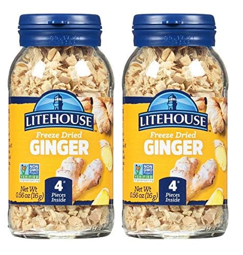 Litehouse Freeze Dried Ginger pack ready for quick recipe substitution.
