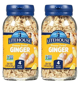 Litehouse Freeze Dried Ginger pack ready for quick recipe substitution.