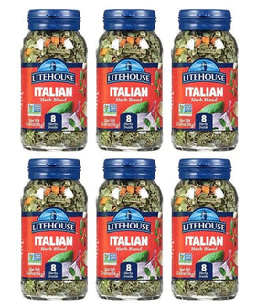 Litehouse Freeze Dried Italian Herb Blend bottle on shelf boosts flavor and color