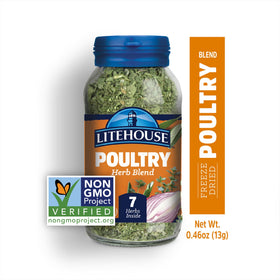 Litehouse Freeze Dried Poultry Herb Blend ready-to-use spice for easy substitution.