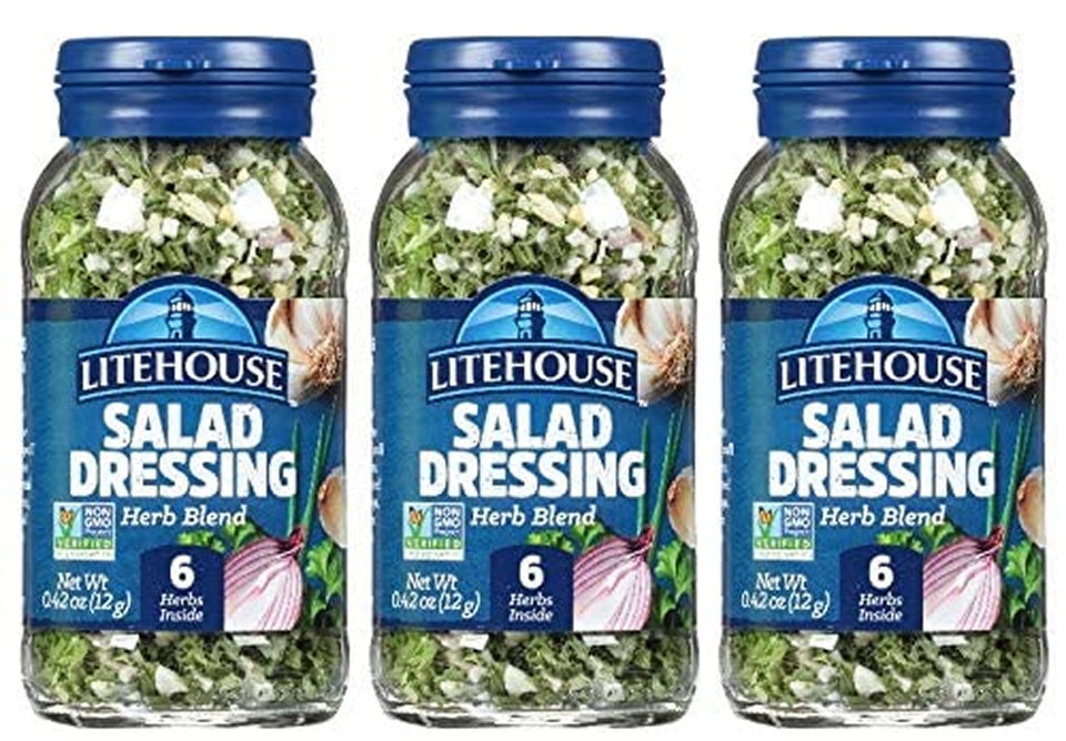 Litehouse freeze-dried salad herb bundle pack showing ready-to-use herbs for quick flavor upgrades