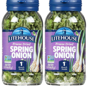 Litehouse Freeze Dried Spring Onion bundle showing shelf-stable freshness for quick seasoning