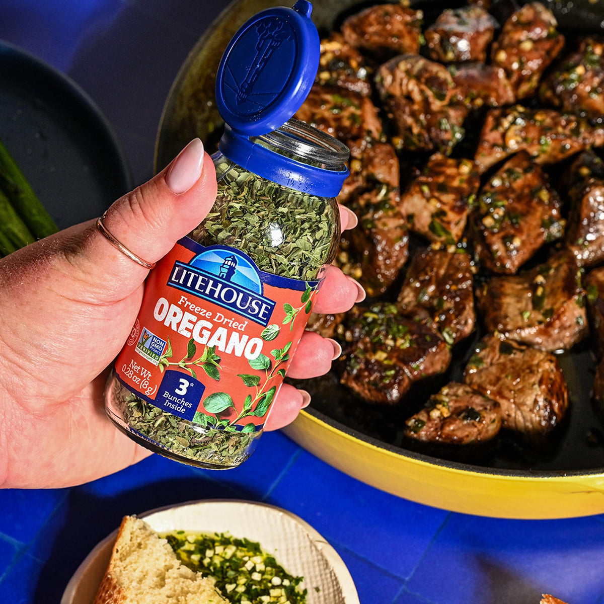 Litehouse thyme sprig bottle delivers warm, savory notes instantly.